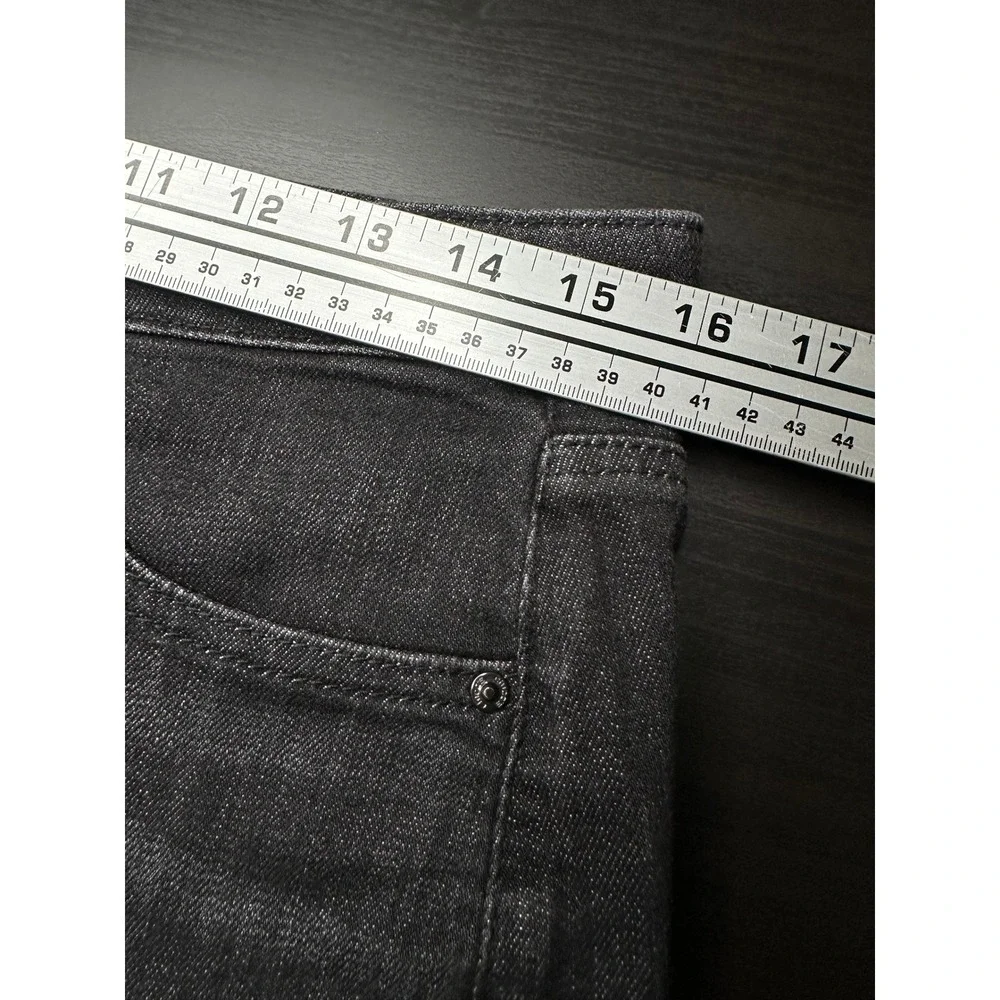 Chico's So Slimming High Rise Wide Leg Jean Women 1.5P Black Petite 570370753